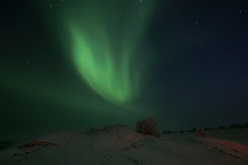 Aurora Borealis over a Hill