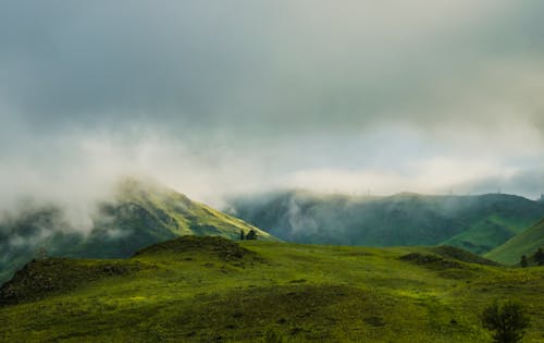 산의 풍경 사진