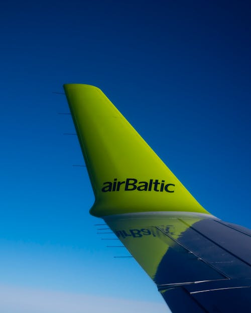 Free stock photo of air baltic flight flying Stock Photo