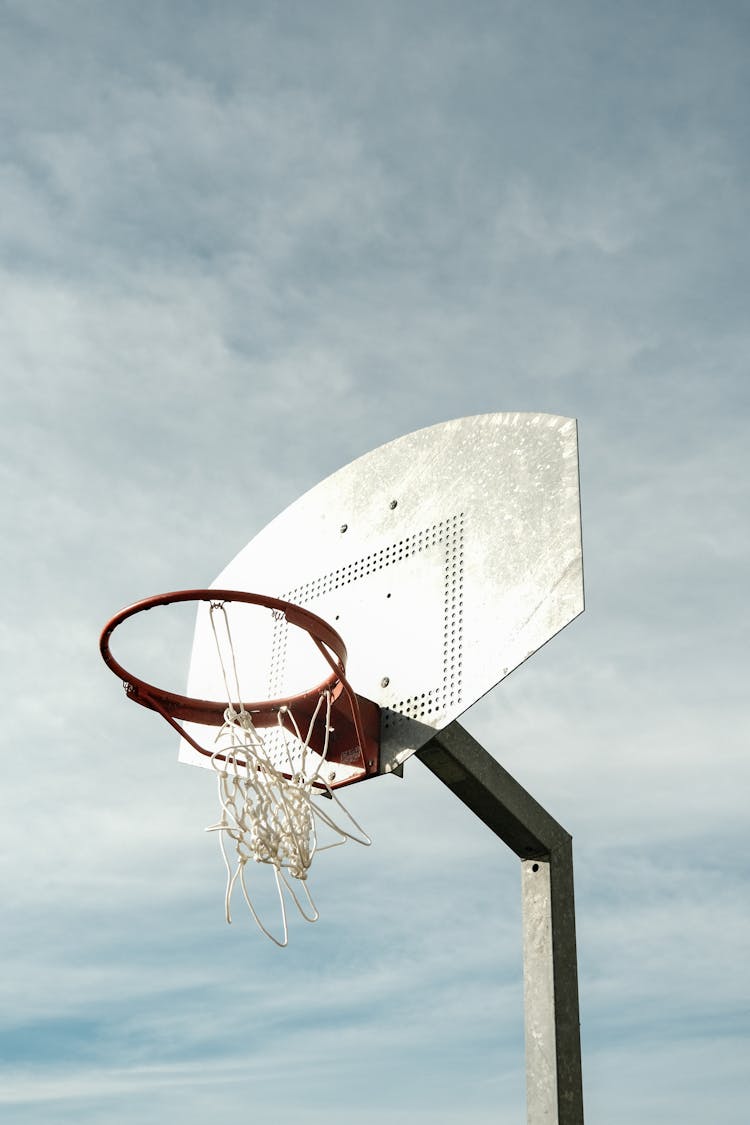 Broken Net Of A Basketball Ring
