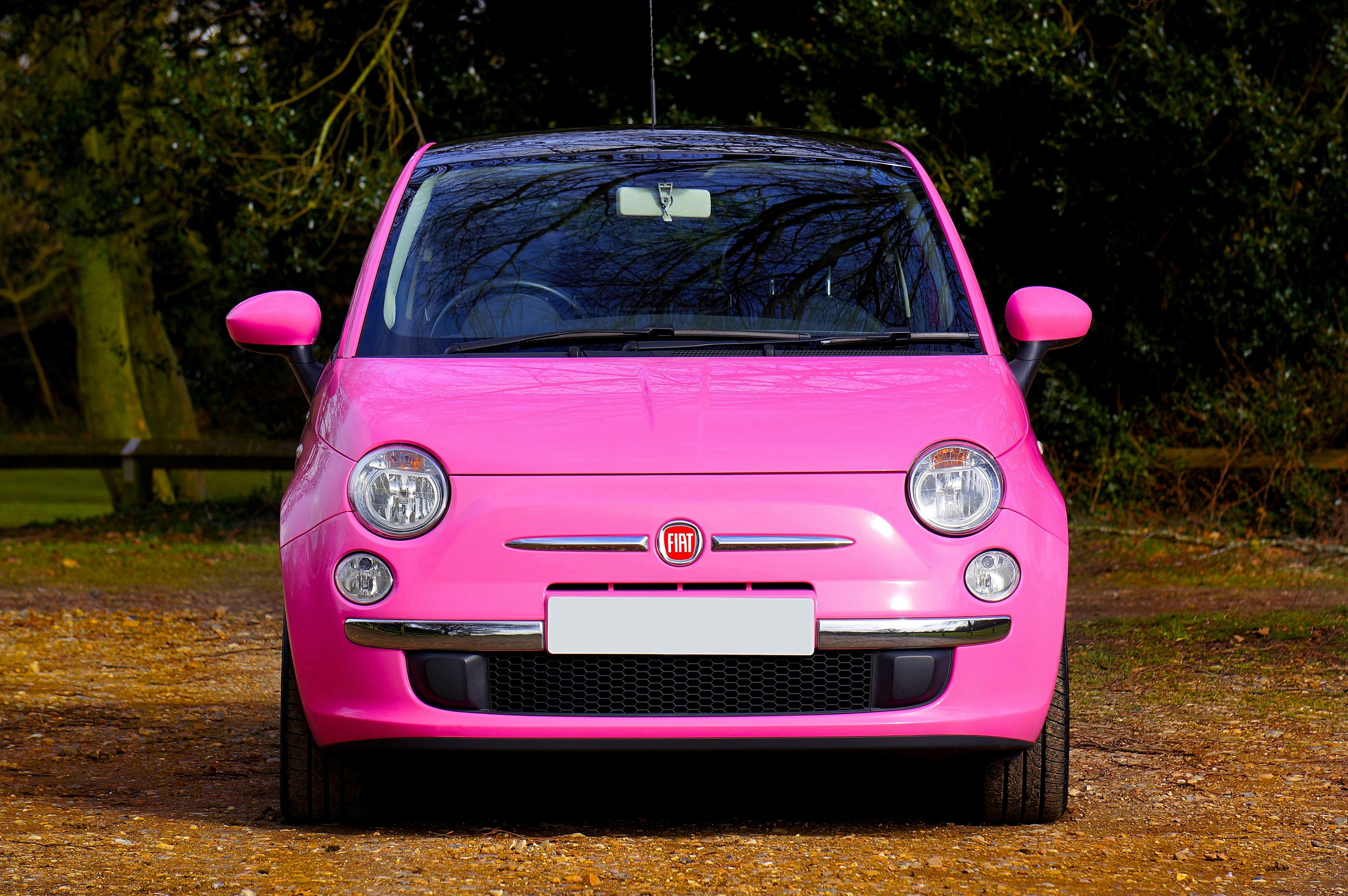 Photo of Pink Fiat 500 Car · Free Stock Photo