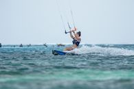 Female Kite Surfer on Water