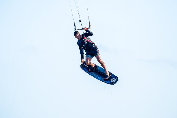 Wakeboarder Jumping In Air