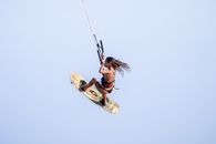 Female Kite Surfer on Air