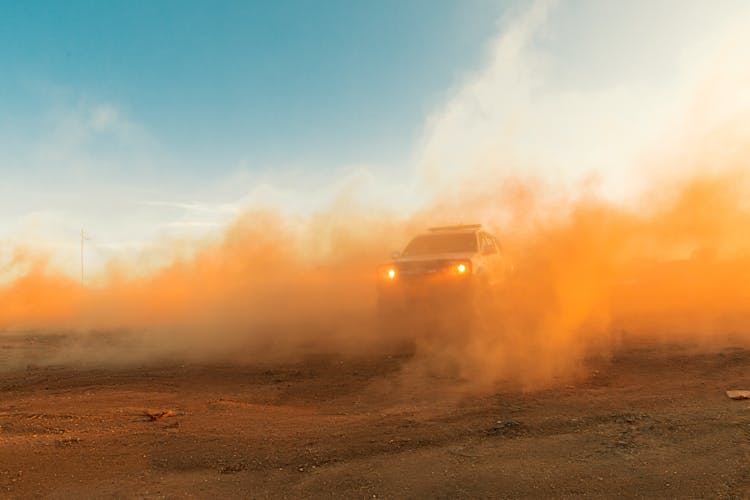 4x4 Truck On A Desert