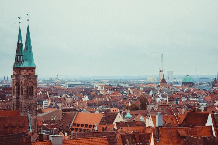 Nurnberg City Skyline 