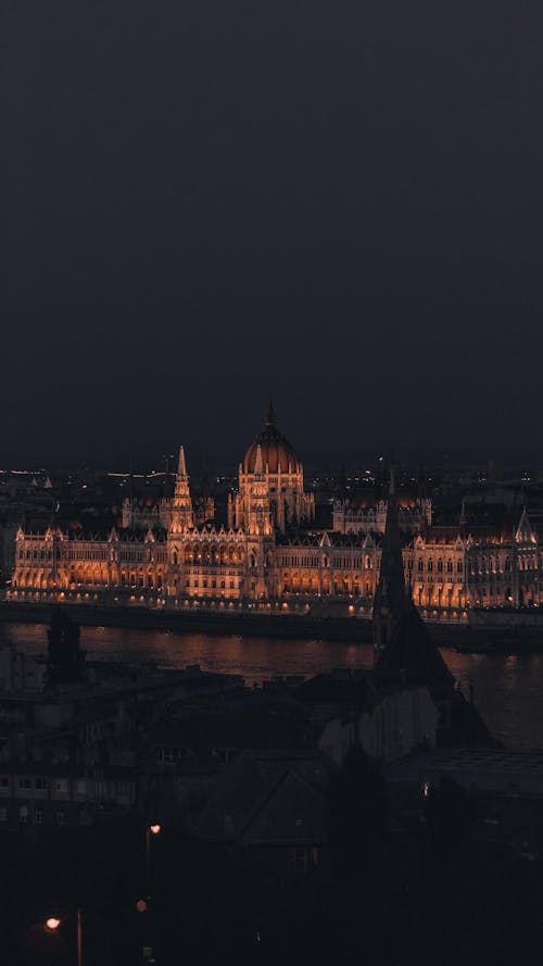 Free Hungarian Parliament Building during Nighttime  Stock Photo