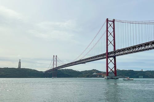 Ponte 25 de Abril Under Gloomy Sky