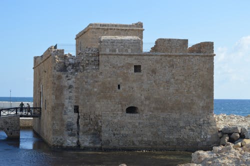 Foto stok gratis benteng kecil, istana laut, Kastil