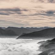 is it daylight? artwork — misty mountain range by Simon Berger on Pexels