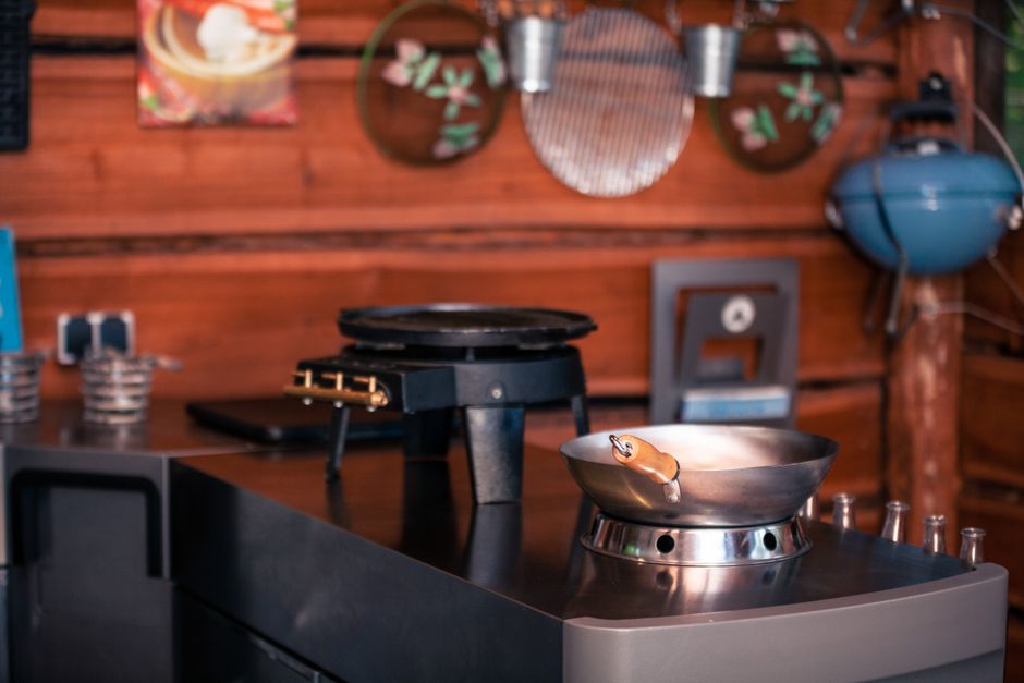 Stijlvolle outdoor keuken met nieuwste snufjes. Stijlvolle outdoor keuken met nieuwste snufjes.