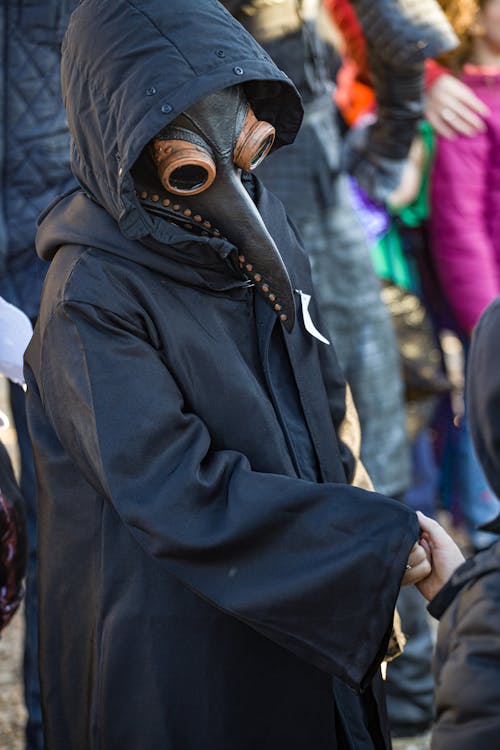 A Boy Wearing Halloween Costume