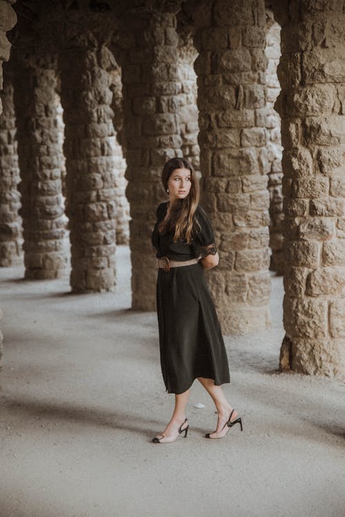 A Woman in Black Dress