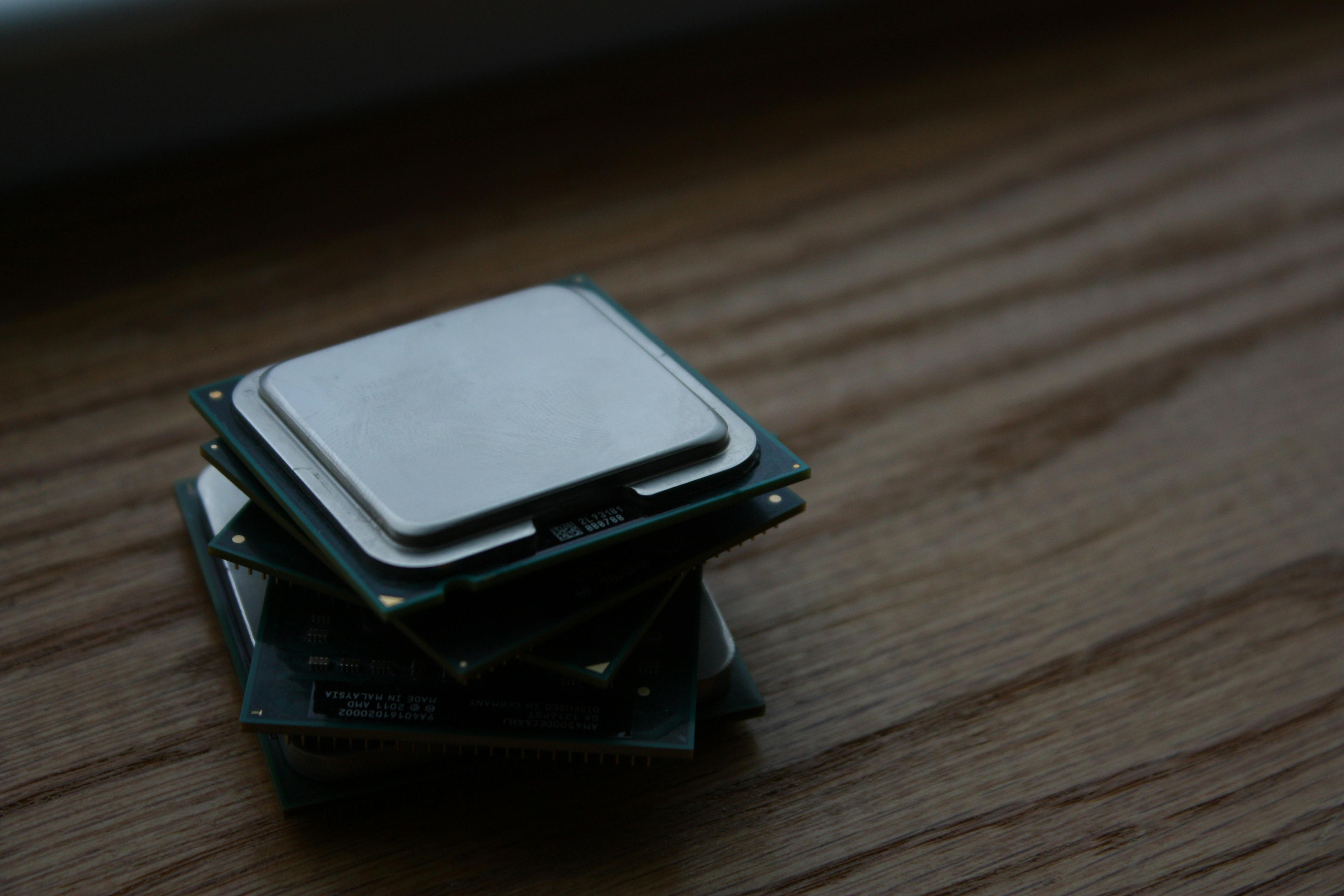 Stack of CPUs