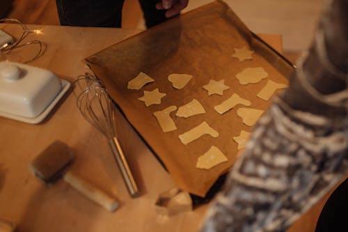 Raw Cookie Dough in a Baking Pan