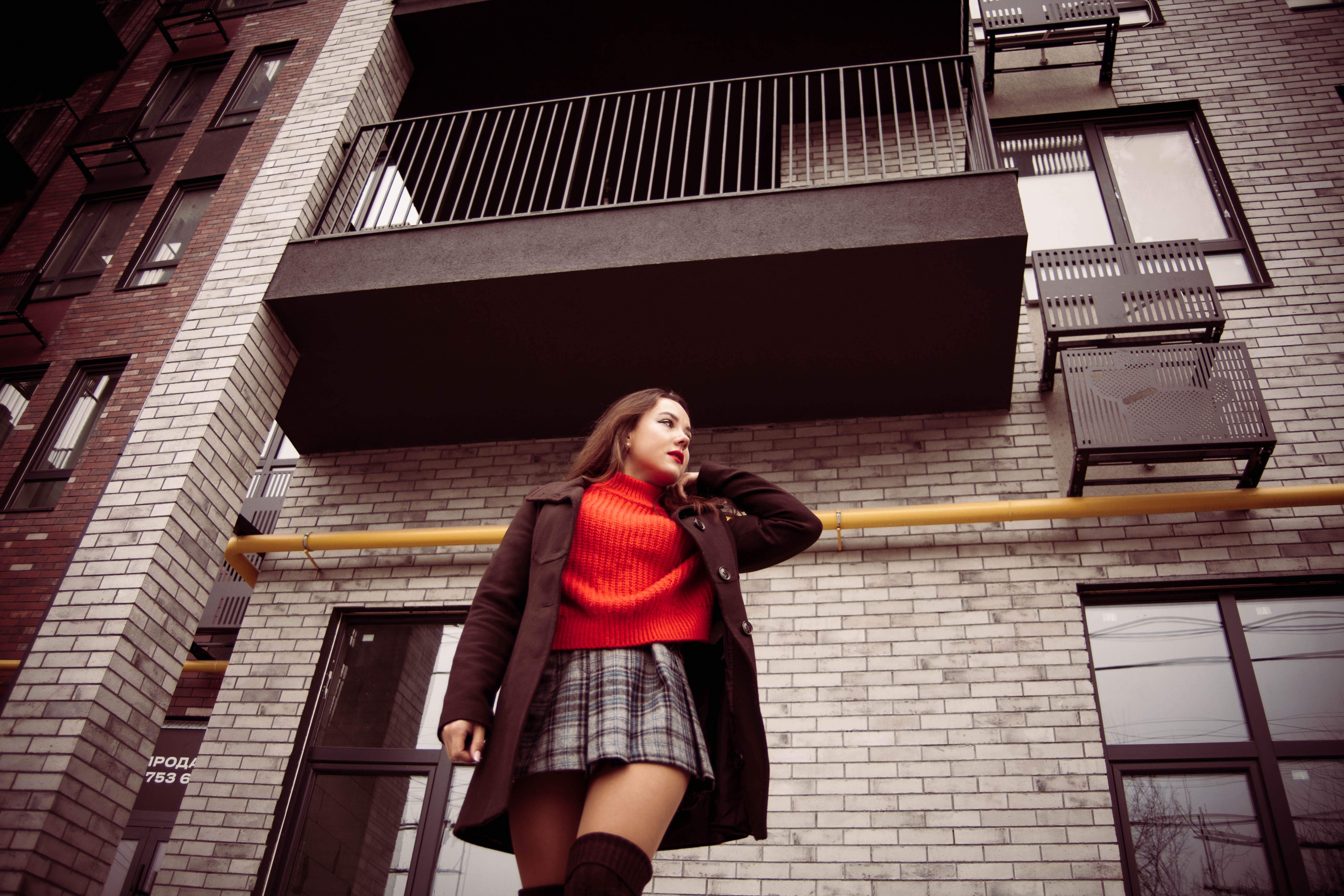 A Woman in Brown Coat · Free Stock Photo