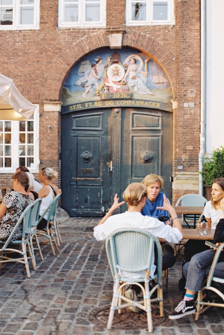 People At A Restaurant