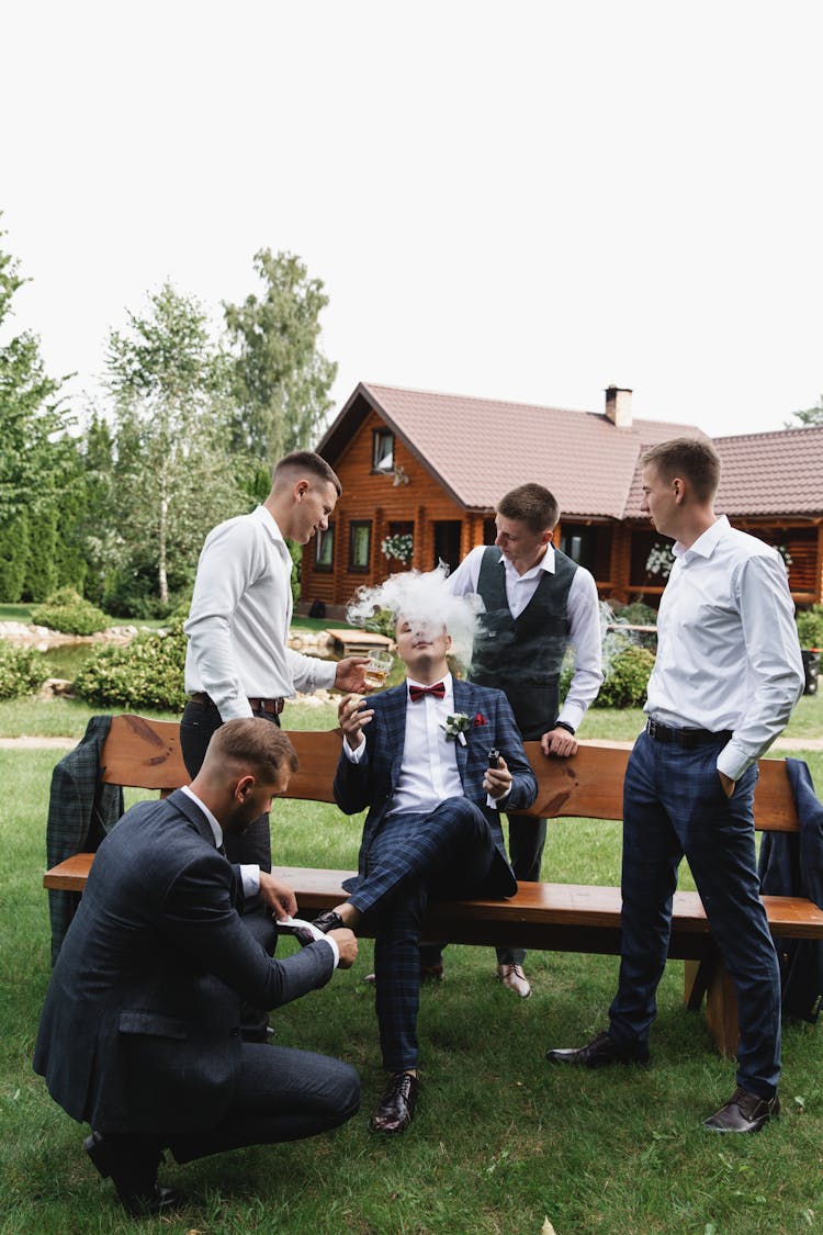 Groom And His Groomsmen 