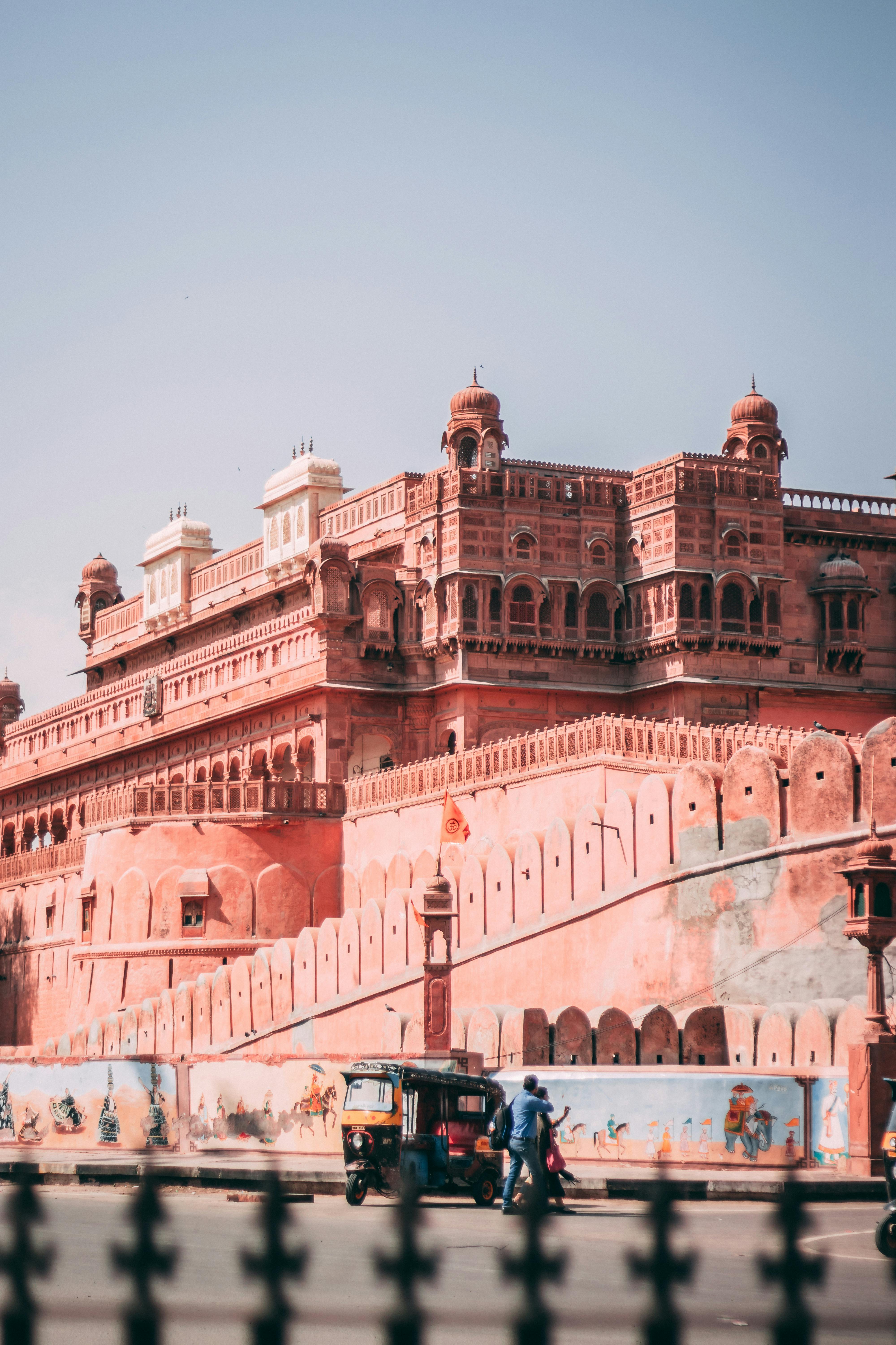 HD wallpaper: india, rajastan, bikaner, junagarh, fort, red sandstone,  palace | Wallpaper Flare