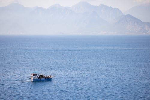 A Motorboat in the Sea