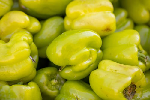 Free Close up Photo of Green Bell Pepers Stock Photo