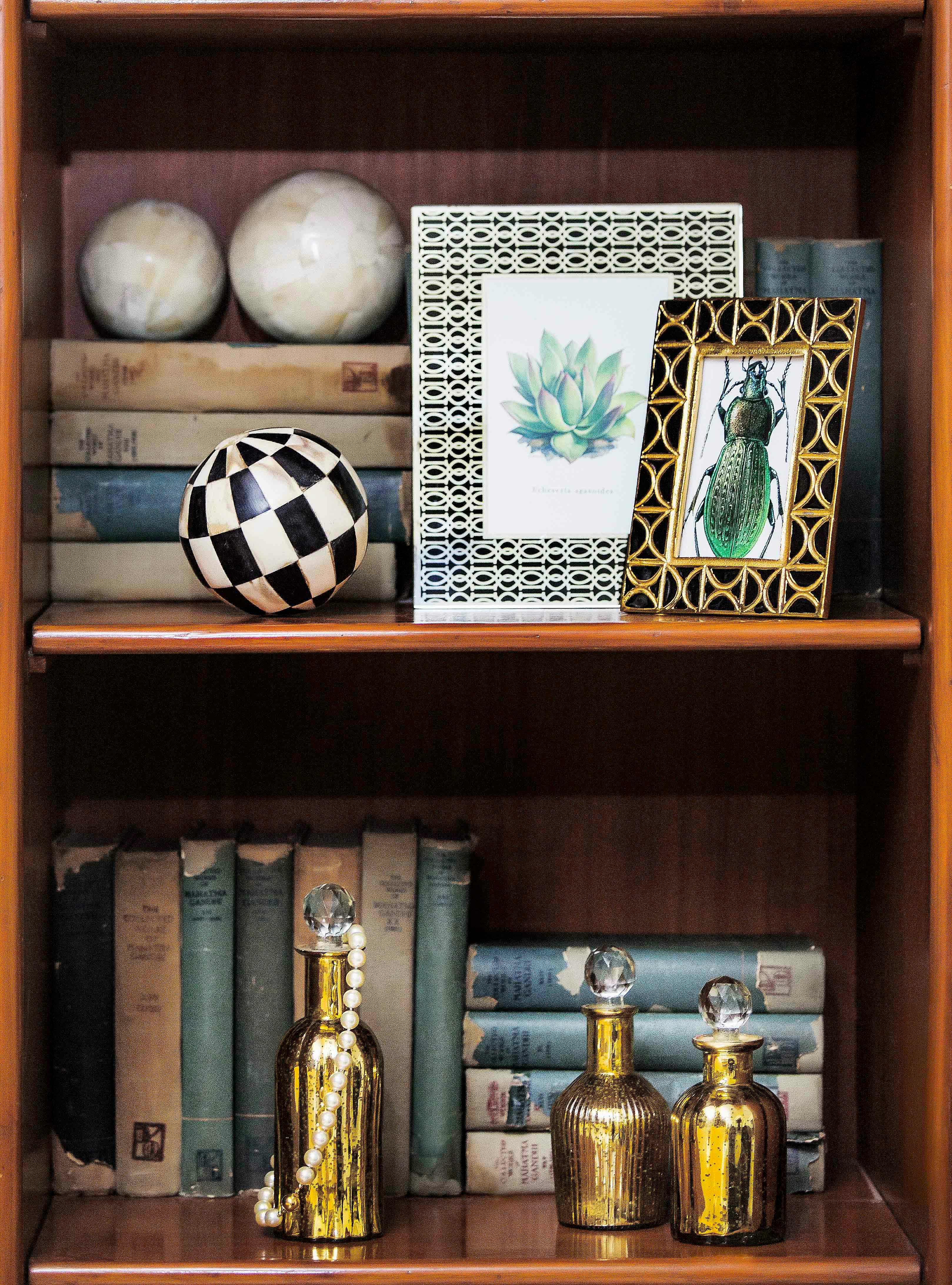 shelf with books