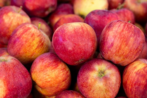 Red Apples in Close-Up Photography