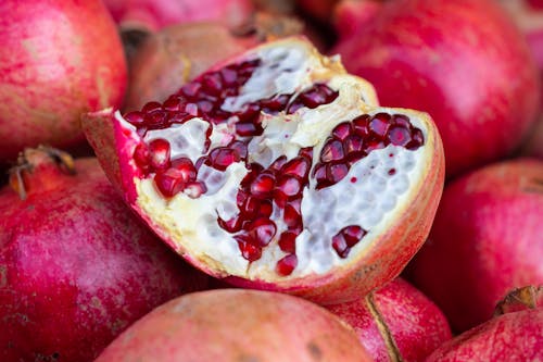 Close Up Photo of Pomegranate