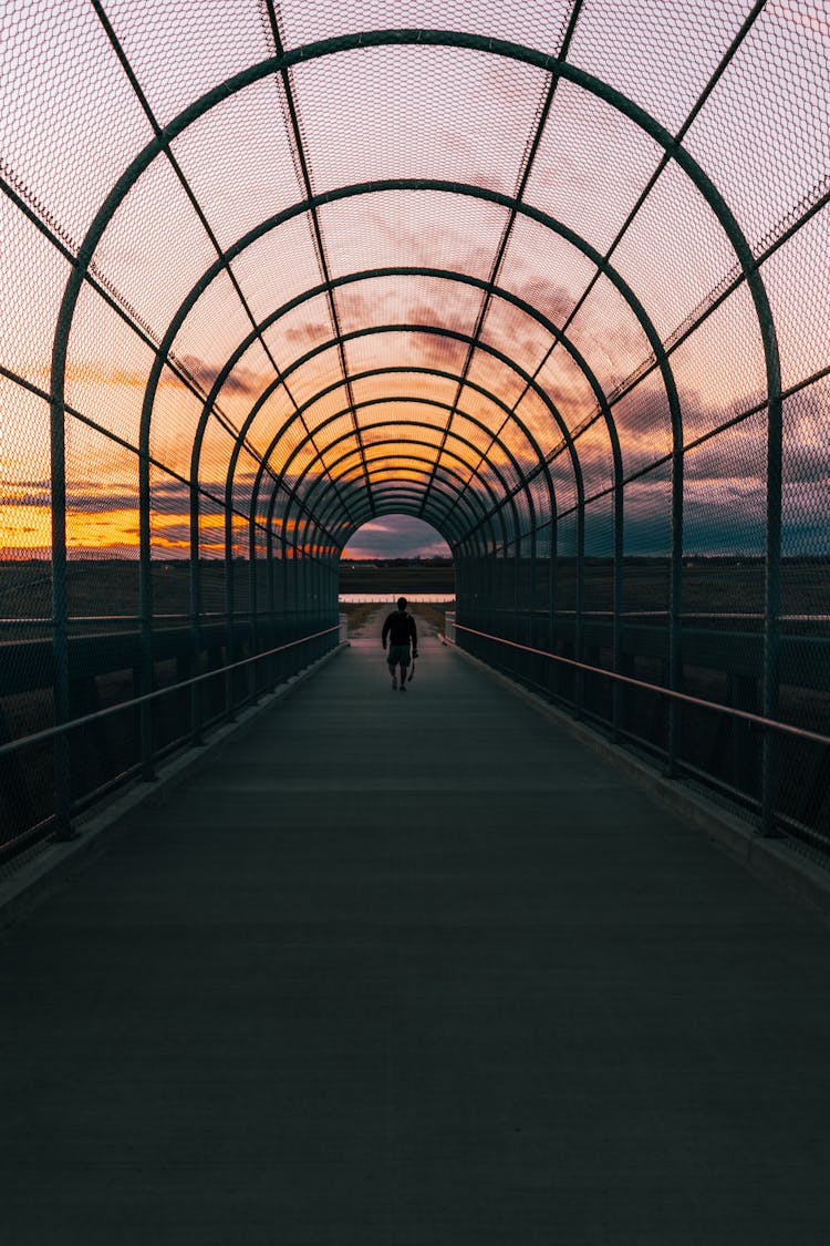 Tunnel At Sunset