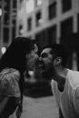 Black and White Man and Woman Arguing