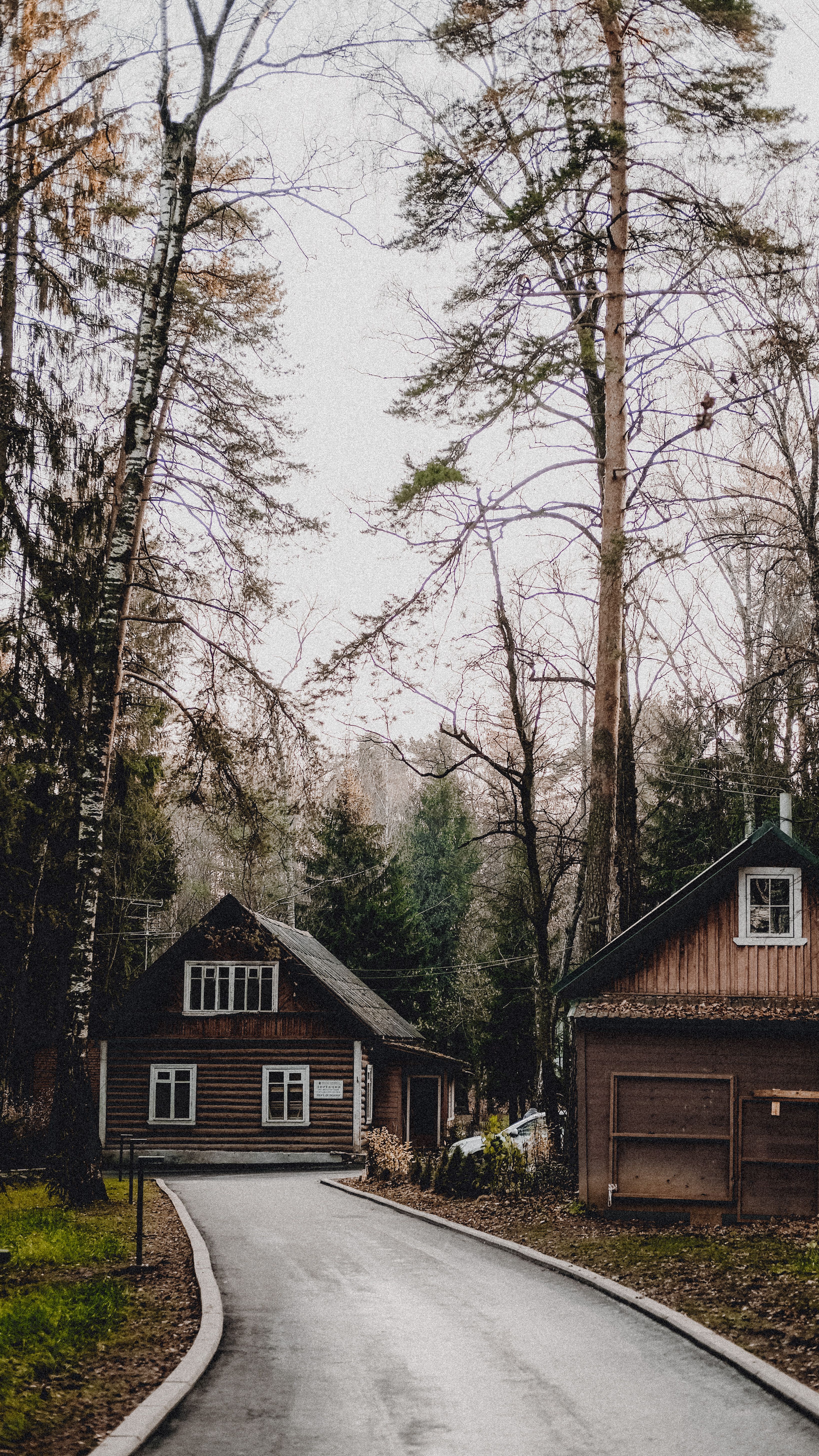 Brown Wooden House Near Trees · Free Stock Photo