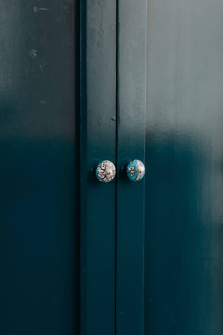 Wooden Door With Tiny Knobs