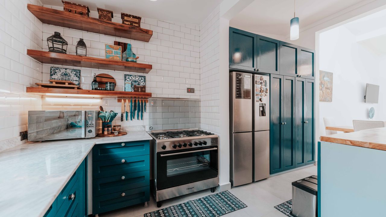 Organized household storage after decluttering Organized shelves showing a simple storage system after home decluttering