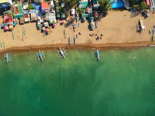 Imagine de stoc gratuită din bărci ancorate, batangas, coastă