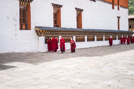 Punakha dzong and suspension bridge — Bhutan