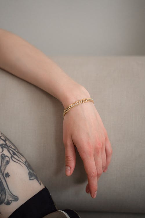 Free Close up on Bracelet on Womans Hand Stock Photo