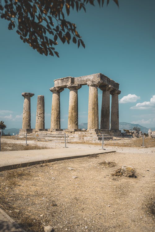 Fotobanka s bezplatnými fotkami na tému archeológia, chrám apolla, Grécko