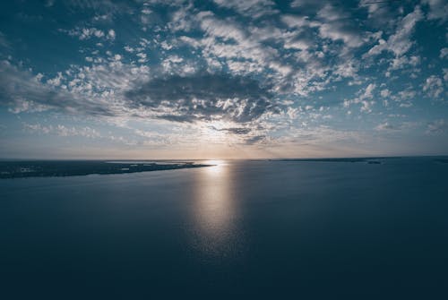 Blue Sea Photography during Sunset