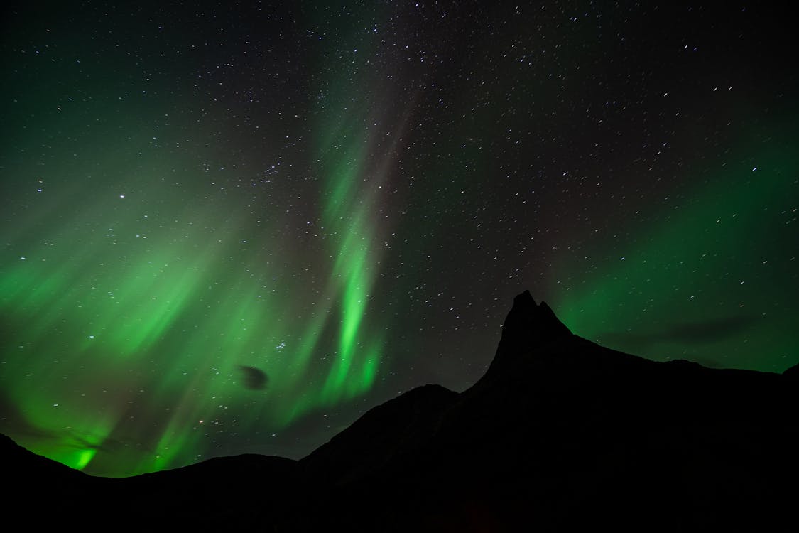 Gratis lagerfoto af aften, aurora borealis, galakse