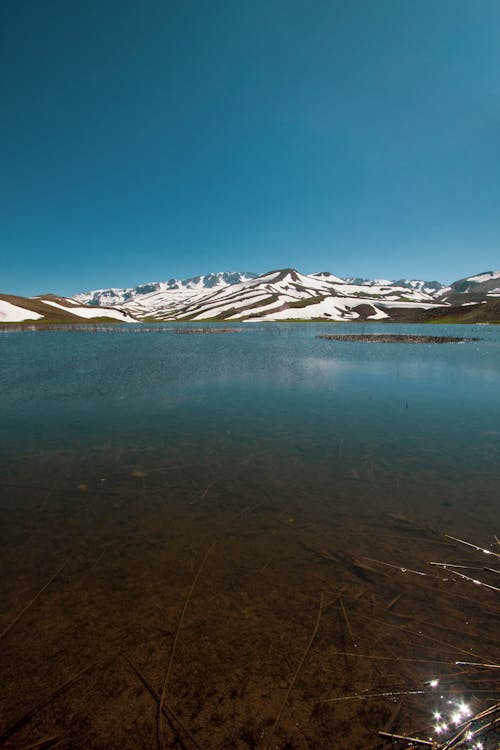 Ilmainen kuvapankkikuva tunnisteilla järvi, kaunis, lumi