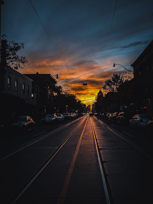 Free stock photo of beautiful sky, beautiful sunset, city background