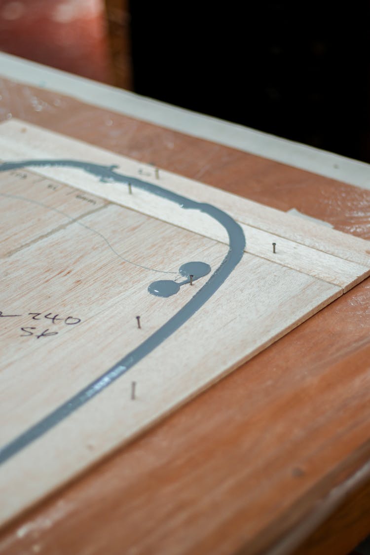 Sketch And Dimensions Of A Project On A Plywood Board