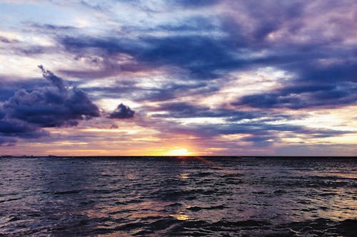 Sea Water during Sunset