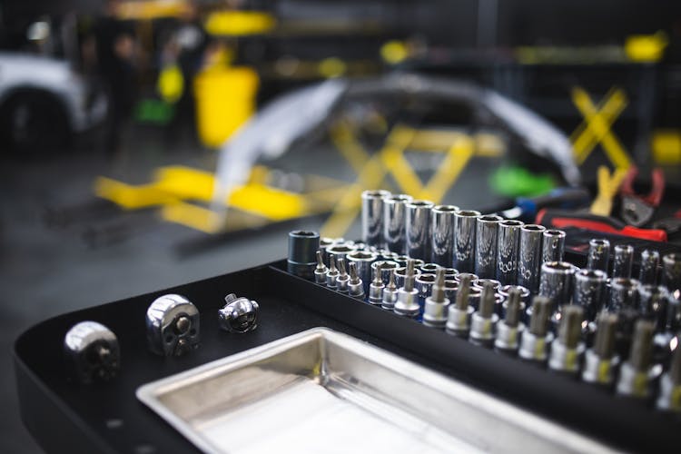 Mechanical Tools In A Tool Box