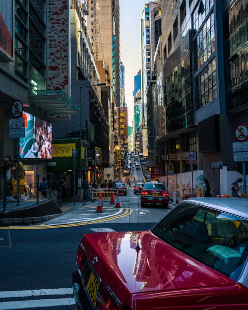 A Busy Street in Hong Kong