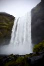 Waterfalls on Green Grass Field
