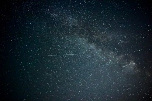 Free A mesmerizing view of the Milky Way galaxy and countless stars in Gnadenwald, Austria. Stock Photo