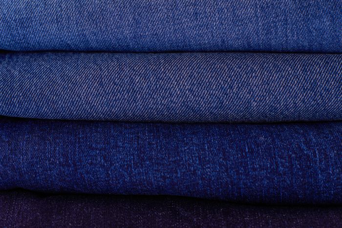 Brushed cotton-jersey cloth folded in woad blue — photo by Viktorya Sergeeva on Pexels