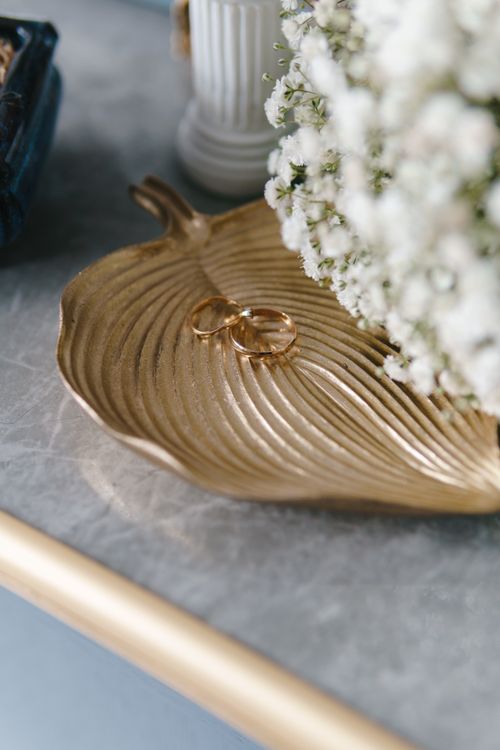 Civil Ceremony invitation gold-leaf