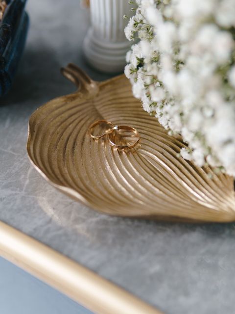 Civil Ceremony invitation gold-leaf
